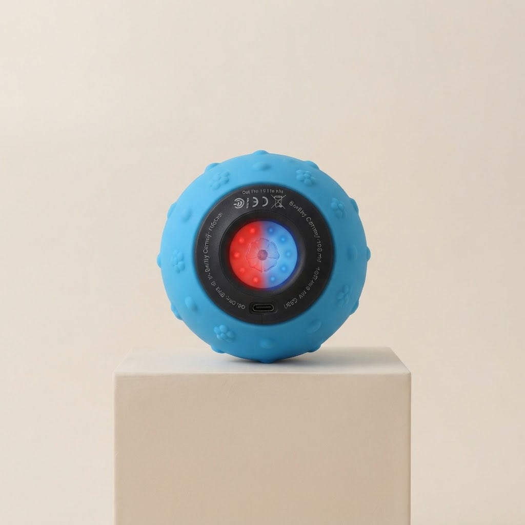 Bola de masaje vibratoria Recuvital R30 · Azul