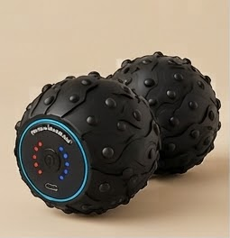 Rodillo cacahuete vibratorio Recuvital R60 · Negro