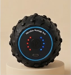 Rodillo cacahuete vibratorio Recuvital R60 · Negro