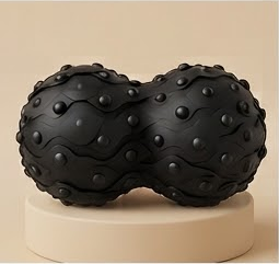 Rodillo cacahuete vibratorio Recuvital R60 · Negro