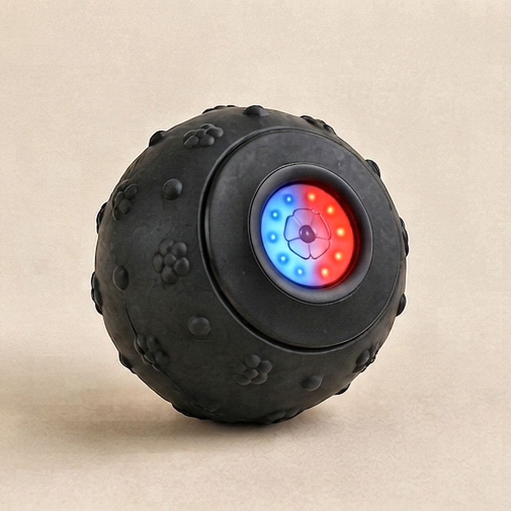 Bola de masaje vibratoria Recuvital R30 · Negra
